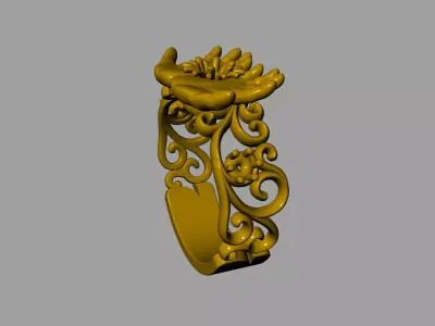 Jewelry Baby Hands Ring 3D print model