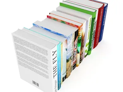 Books Set business 3D model