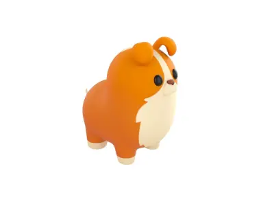 Dog Character 04 3D model