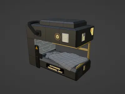 Sci-fi asset pack  Free low-poly 3D model