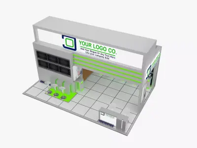 Booth Exhibition Stand a565c  3D model