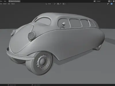 1936 Stout Scarab 3D Model 3D model