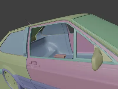 VW Gol GTI 3D model