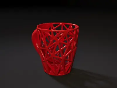 Cup voronoi 3D print model