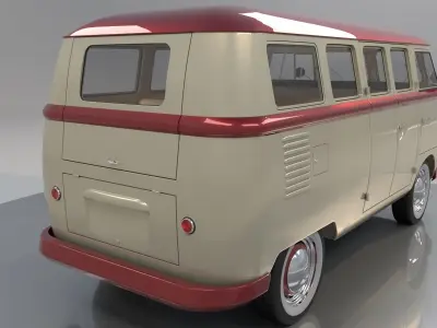 Volkswagen Type 2 Kombi 1960 3D model