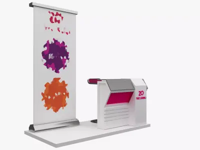 Booth Exhibition Stand a476b 3D model
