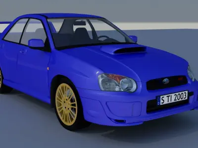 Subaru Impreza STI 2003 3D model