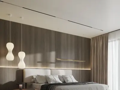 Luxury master bedroom 3D model