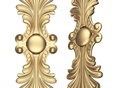 Carved Decor Furniture 03 Low-poly 3D model