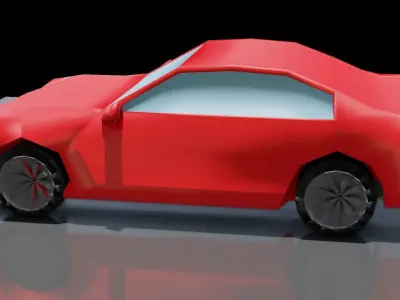 Low Poly Car Low-poly 3D model 22