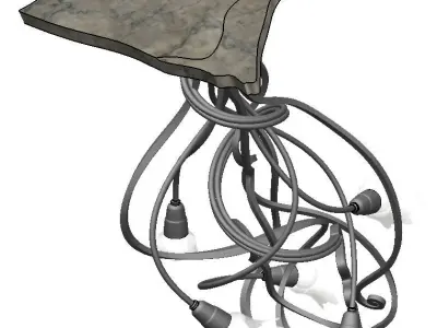 Chandelier twisted 3D model