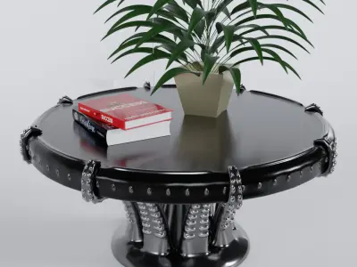 Round Octopus Table 3D model