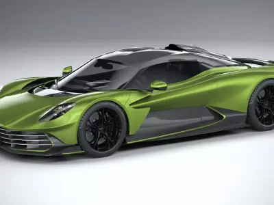 Aston Martin Valhalla 2026 LowPoly 3D model