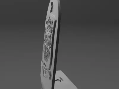 Spain Team Shield 3D print model