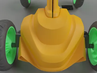 pedal kart design 3D model