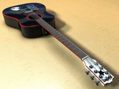 Washburn PS9 Paul Stanley Guitar 3D model