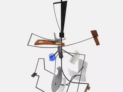 Abstract Suspension 3D model