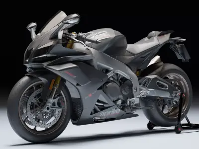Aprilia RSV4 Factory 1100 2019 Low-poly 3D model