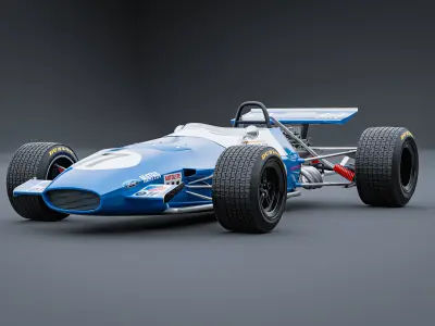 1969 Matra MS80 Formula 1 3D model