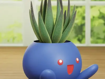 ODDISH PLANTER DECORATION 2 MODELS Pokemon 3D print model