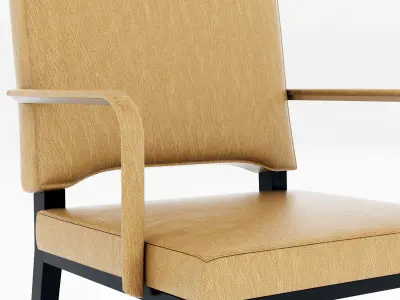 Restaurant Leather Chair 3D model