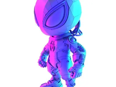  Cyberpunk Spiderman Mecha toy 3D print model