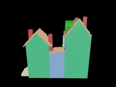 Medieval House 68 3D print model 3D model