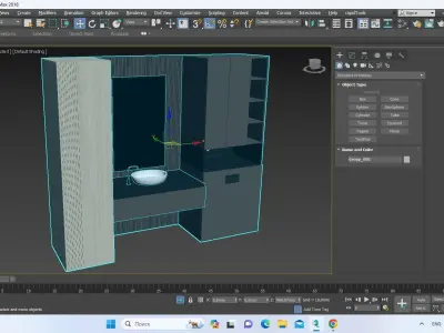 FURNITURE FOR A COMBINED BATHROOM LAITILA 3D model