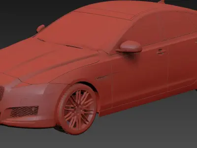 jaguar xf 2016 3D model