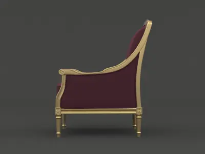 Classic Armchair 3D model purchase