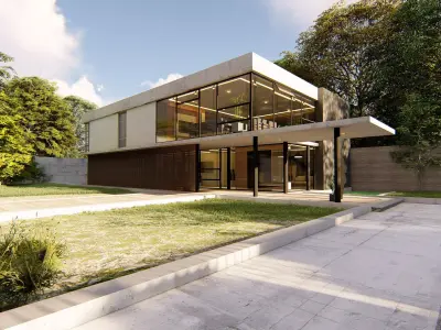 MODERN HOUSE 8 3D model