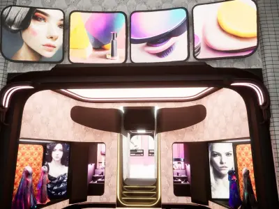 Cyberpunk Beauty Store 3D model