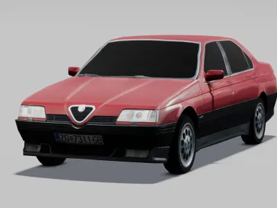 Car 3D Model Low-poly 3D model