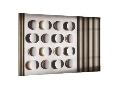3d Wall Panel 2 Headboard 3D model purchase