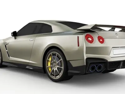 Nissan GT-R 2024 Low-poly 3D model