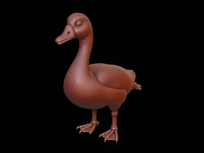 Goose Animal Sculpture 3D print model