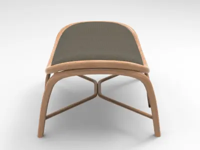 Pantu Footstool Low-poly 3D model