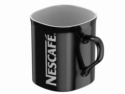 Nescafe Coffee Cup White 3D model