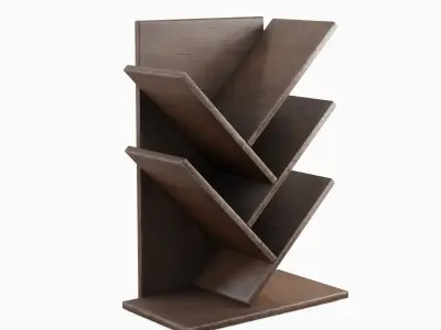 Small Bookshelf 01 Low-poly 3D model