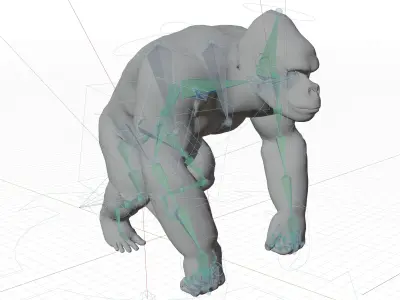 Gorilla - King Kong - 3D Model Low-poly 3D model