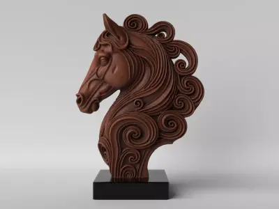 Minimalist Horse  Decoration 3D print model