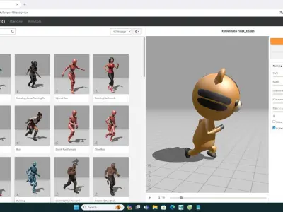 Stylized Tiger Animated v001 Low-poly 3D model