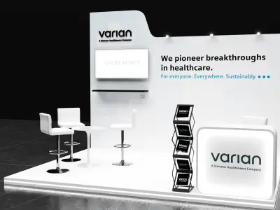 two simple of booth 3x4 and 4x4 3D model