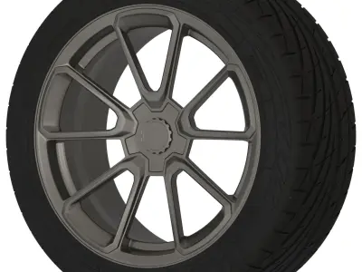 TSW Sonoma Aftermarket Wheel Low-poly 3D model