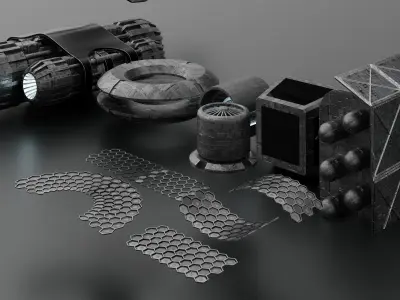 3d Space Models Low-poly 3D model
