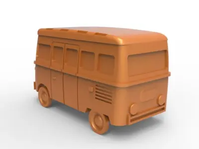 Camper Van Tow Ball Cover Cap Design 1 3D print model