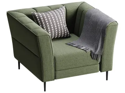 Crystal Power Recliner Chair 3D model