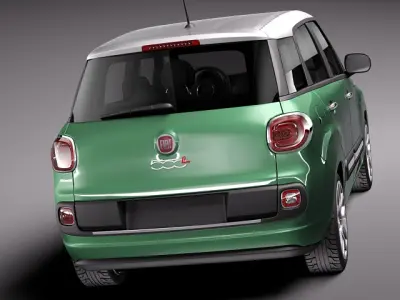 Fiat 500L Living 2014 3D model