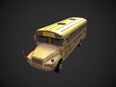 Abandoned Rusty Vehicles Pack 13 In 1 Low-poly 3D model