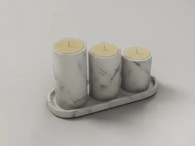 Stone Candles 3D model
